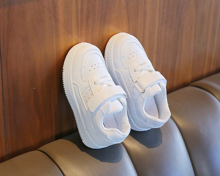Kids Pure White Sneakers